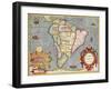 'South America (America Meridionalis): from the Atlas of Gerardus Mercator', 1633, (1936)-Gerardus Mercator-Framed Giclee Print