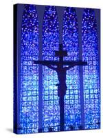 South America, Brazil, Brasilia, Distrito Federal, the Santuario Dom Bosco Church, Stained Glass Wi-Alex Robinson-Stretched Canvas