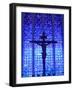 South America, Brazil, Brasilia, Distrito Federal, the Santuario Dom Bosco Church, Stained Glass Wi-Alex Robinson-Framed Photographic Print