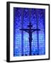 South America, Brazil, Brasilia, Distrito Federal, the Santuario Dom Bosco Church, Stained Glass Wi-Alex Robinson-Framed Photographic Print