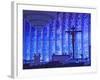 South America, Brazil, Brasilia, Distrito Federal, the Santuario Dom Bosco Church, Stained Glass Wi-Alex Robinson-Framed Photographic Print