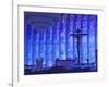 South America, Brazil, Brasilia, Distrito Federal, the Santuario Dom Bosco Church, Stained Glass Wi-Alex Robinson-Framed Photographic Print