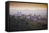 South America, Brazil, North East, Sergipe, Sao Cristovao, General View of Sao Cristovao at Dawn-Alex Robinson-Framed Stretched Canvas