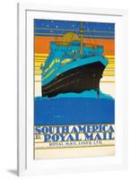 'South America by Royal Mail Lines'-Kenneth Shoesmith-Framed Giclee Print