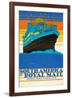 'South America by Royal Mail Lines'-Kenneth Shoesmith-Framed Giclee Print