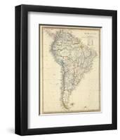 South America, c.1842-null-Framed Art Print