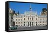 South America, Chile, Pacific Coast, Valparaiso, Harbour Custom House-Chris Seba-Framed Stretched Canvas