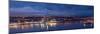 South America, Chile, Patagonia, Pacific Coast, Puerto Montt, Harbour Bay, Evening Light, Freighter-Chris Seba-Mounted Photographic Print