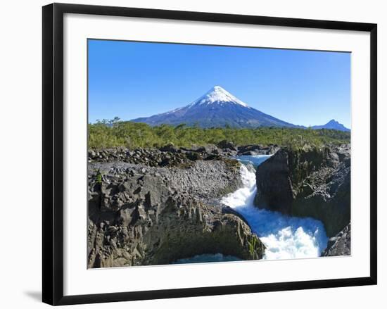 South America, Chile, Patagonia, Petrohue National Park, Volcano Osorno-Chris Seba-Framed Premium Photographic Print