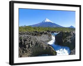 South America, Chile, Patagonia, Petrohue National Park, Volcano Osorno-Chris Seba-Framed Premium Photographic Print