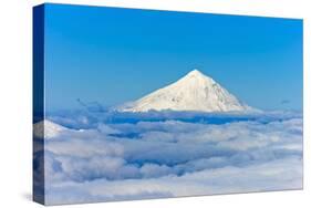 South America, Chile, Patagonia, Snowy Summit, Volcano Villarrica-Chris Seba-Stretched Canvas