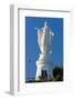 South America, Chile, Santiago De Chile, Mountain Cerro San Cristobal, Statue of the Virgin Mary-Chris Seba-Framed Photographic Print