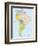 South America-Highly Detailed Map-ekler-Framed Art Print