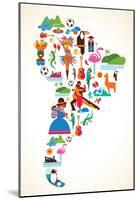 South America Love-null-Mounted Poster