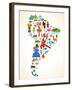 South America Love-Marish-Framed Art Print