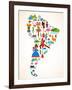 South America Love-Marish-Framed Art Print