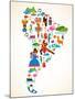 South America Love-Marish-Mounted Art Print