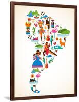 South America Love-Marish-Framed Art Print