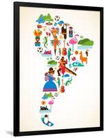 South America Love-Marish-Framed Art Print