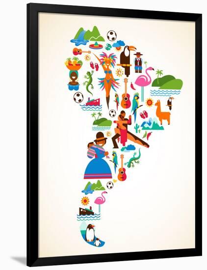 South America Love-Marish-Framed Art Print