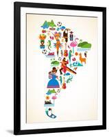 South America Love-Marish-Framed Art Print