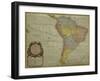 South America, Paris, 1700-Guillaume De L'Isle-Framed Giclee Print