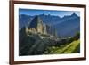 South America, Peru, Urubamba Province, Machu Picchu, UNESCO World Heritage Site-Christian Heeb-Framed Photographic Print