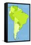 South America Political Division-Tupungato-Framed Stretched Canvas