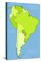 South America Political Division-Tupungato-Stretched Canvas