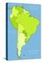 South America Political Division-Tupungato-Stretched Canvas