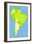 South America Political Division-Tupungato-Framed Art Print