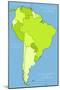 South America Political Division-Tupungato-Mounted Art Print