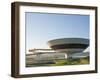 South America, Rio De Janeiro, Niteroi, Oscar Niemeyer's Contemporary Art Museum (MAC Niteroi)-Alex Robinson-Framed Photographic Print