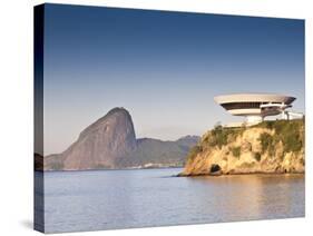 South America, Rio De Janeiro, Niteroi, Oscar Niemeyer's Contemporary Art Museum (MAC Niteroi)-Alex Robinson-Stretched Canvas