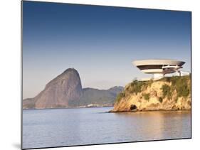 South America, Rio De Janeiro, Niteroi, Oscar Niemeyer's Contemporary Art Museum (MAC Niteroi)-Alex Robinson-Mounted Photographic Print