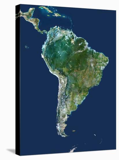 South America, Satellite Image-PLANETOBSERVER-Stretched Canvas