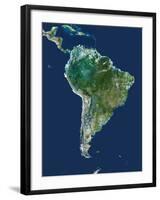 South America, Satellite Image-PLANETOBSERVER-Framed Photographic Print