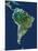South America, Satellite Image-PLANETOBSERVER-Mounted Photographic Print