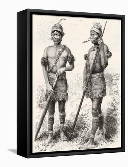 South American Carijona Indians-null-Framed Stretched Canvas