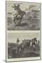 South American Guachos Hunting the Guanaco-Richard Caton Woodville II-Mounted Giclee Print