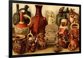 South American Indian Antiquities-F.W. Kuhnert-Framed Art Print