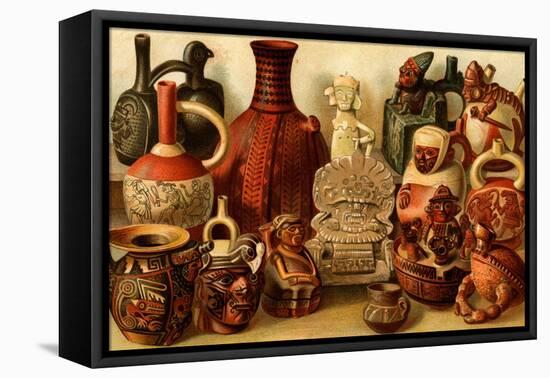 South American Indian Antiquities-F.W. Kuhnert-Framed Stretched Canvas