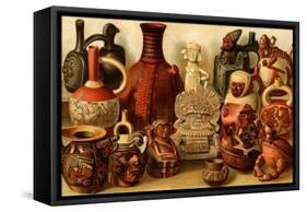 South American Indian Antiquities-F.W. Kuhnert-Framed Stretched Canvas