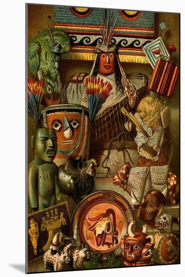 South American Indian Antiquities-F.W. Kuhnert-Mounted Art Print