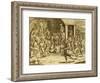 South American Indigenous Religious Rite, Engraving from Historia Americae-Theodor de Bry-Framed Giclee Print