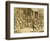 South American Indigenous Religious Rite, Engraving from Historia Americae-Theodor de Bry-Framed Giclee Print