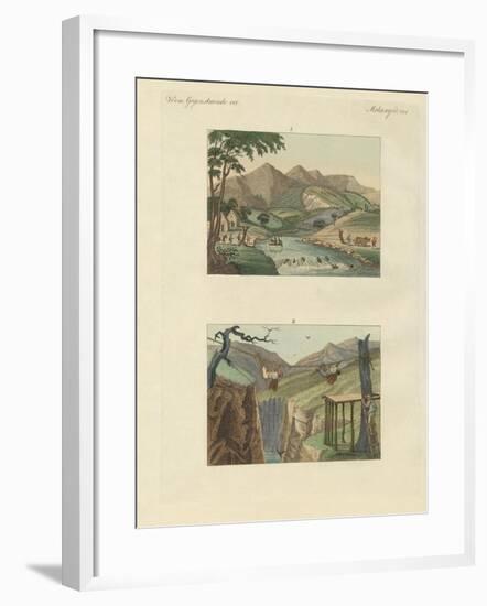 South American Ropebridges-null-Framed Giclee Print