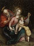 The Holy Family with Saint John the Baptist,18th century-South American School-Giclee Print