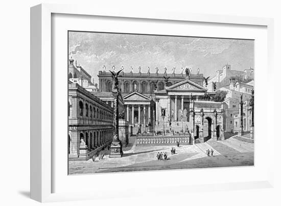 South and West Sides of the Forum, Rome-C Hulsen-Framed Giclee Print