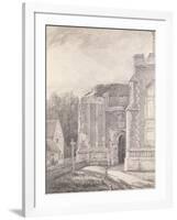 South Archway of the Ruined Tower of East Bergholt Church-John Constable-Framed Giclee Print